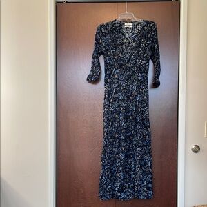 Urban Outfitters Navy and White Dress